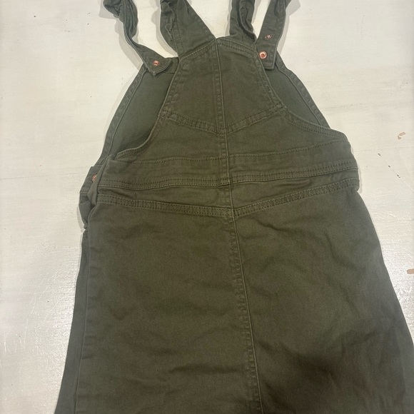 BCBG Girls Olive Green Overall Dress - Picture 3 of 3